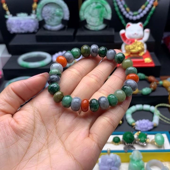 未镶嵌手链翡翠翡翠多宝