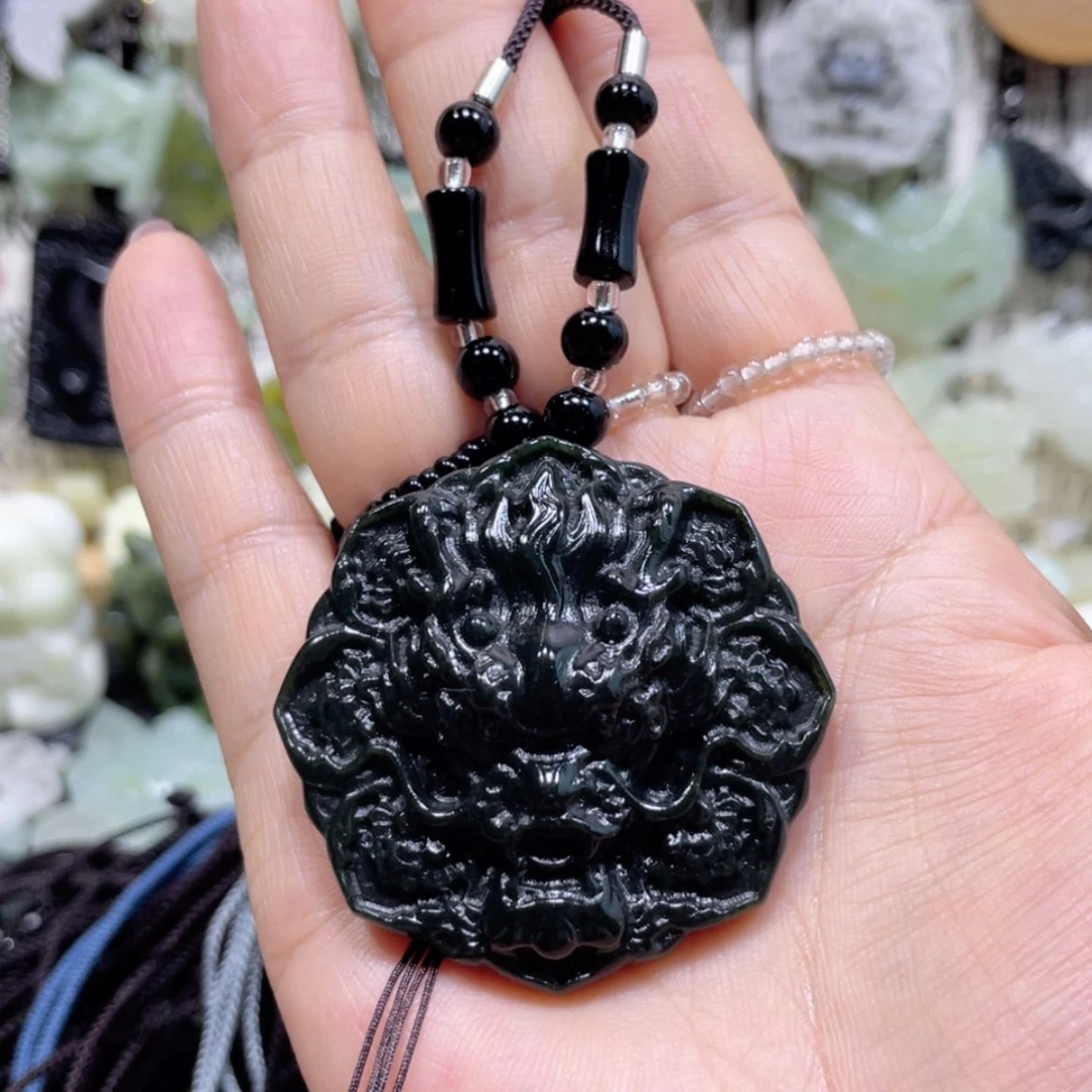【闪购商品】岫玉未镶嵌颈饰108吊坠