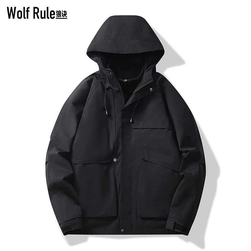 三合一冲锋衣男女同款可拆卸春秋冬新款户外防水防风连帽登山外套