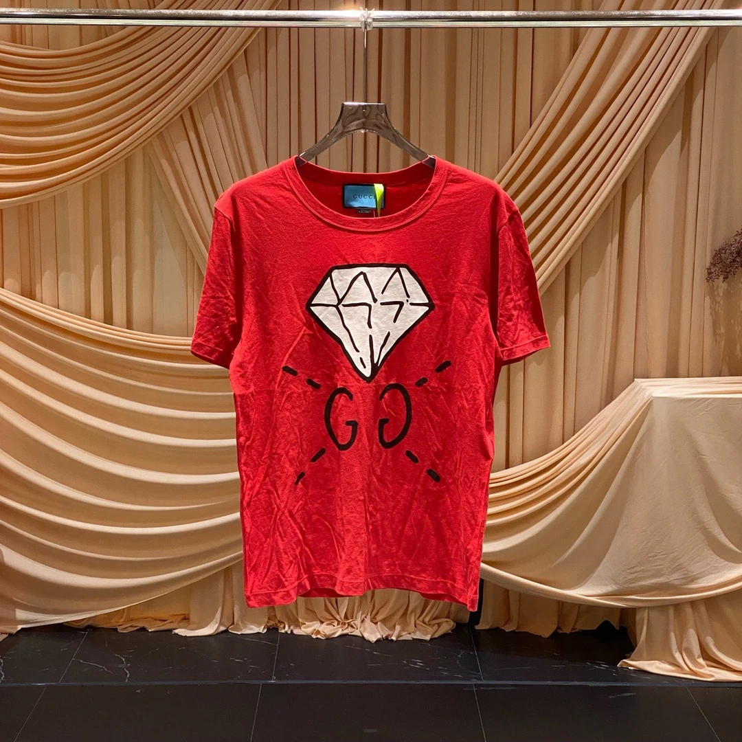 99新 GUCCI/古驰 Gucci 古驰钻石GG印花短袖/s码/99新/JM37989