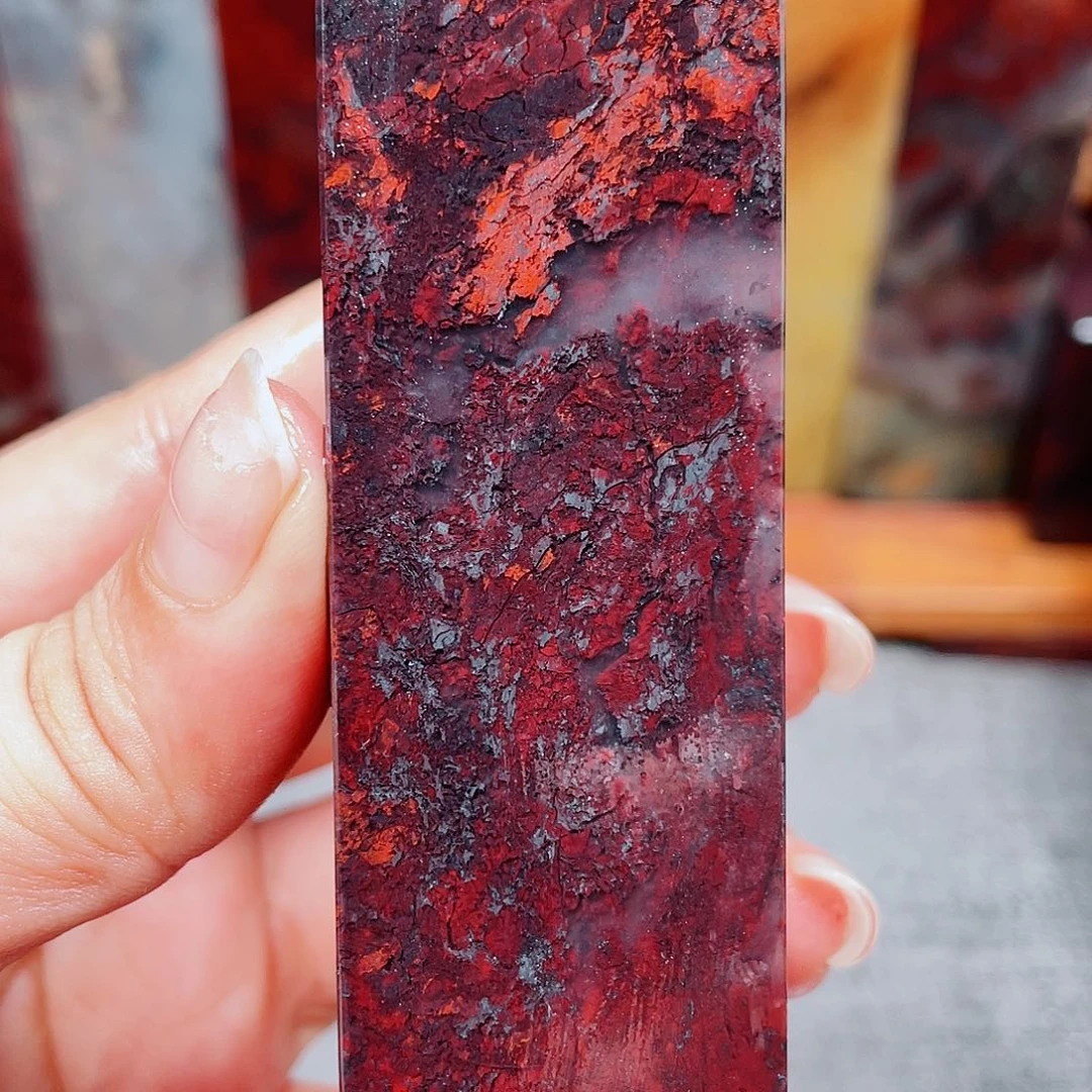 【闪购商品】玉桂林鸡血玉印章素章