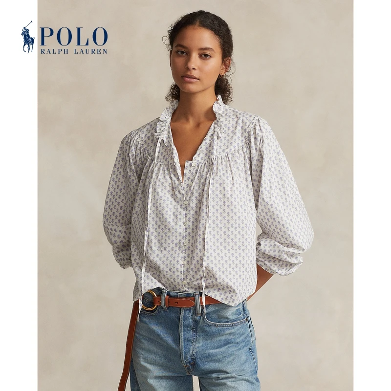 Ralph Lauren/拉夫劳伦女装 经典花卉棉府绸上衣RL25225