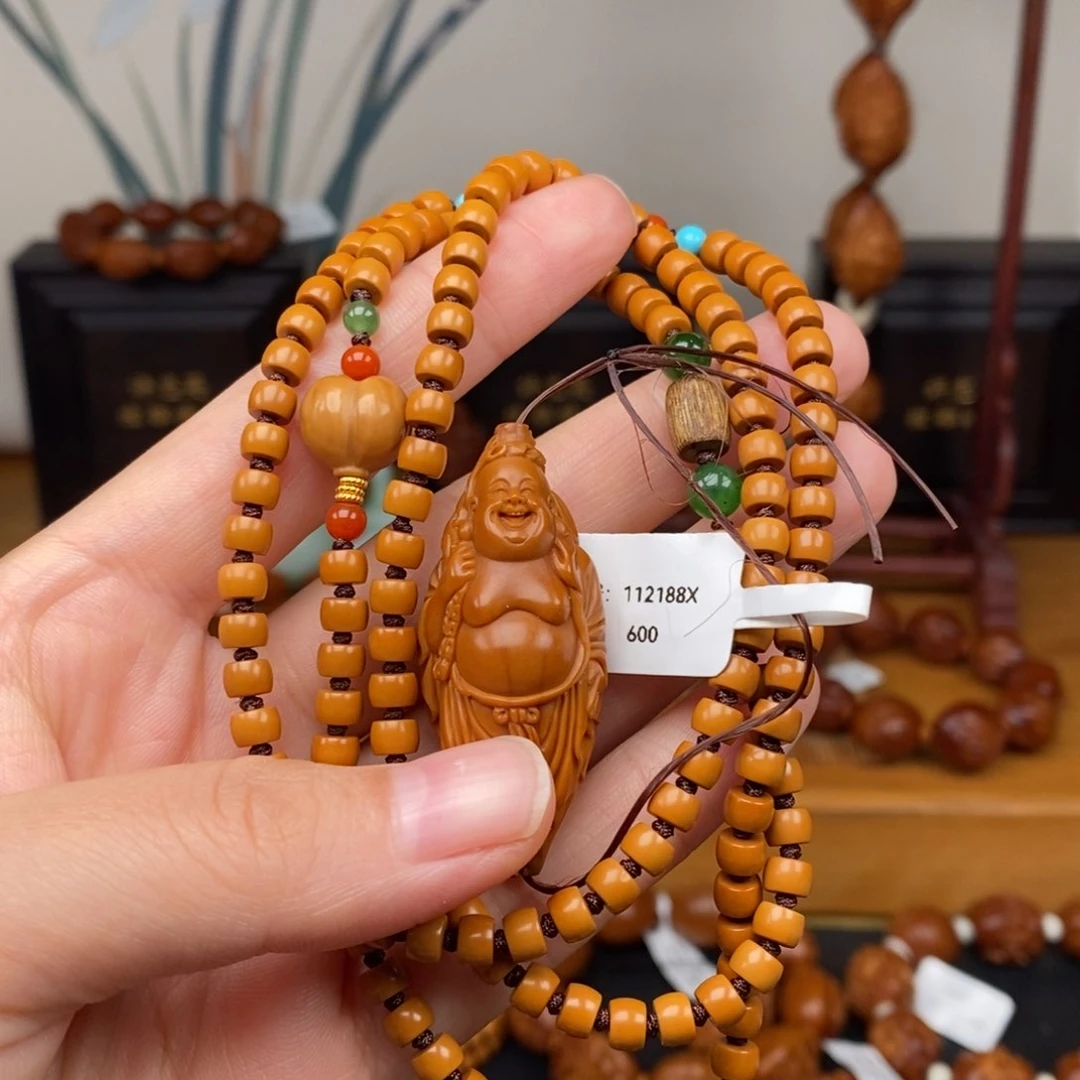 手串橄榄核非***X许静健老师弥勒单颗➕0.5核尖链