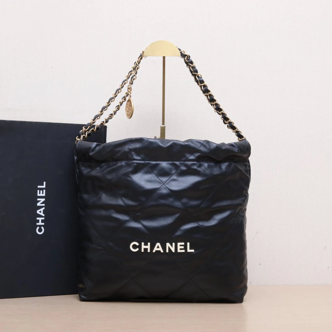 99新 Chanel/香奈儿 【66特价】22Bag Tote托特包 小号30 芯片