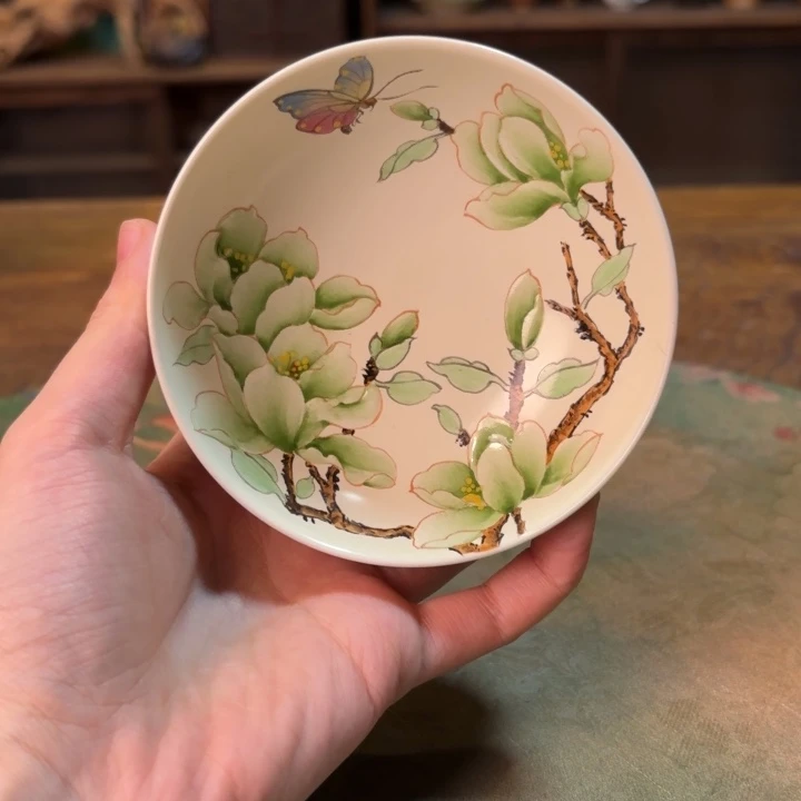 柴烧纯手工手绘陶瓷