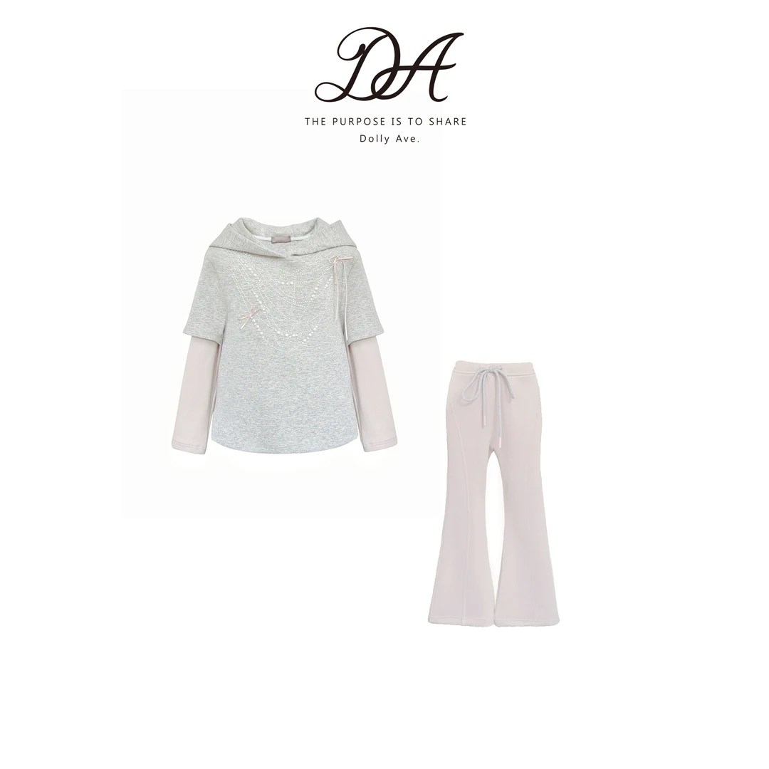 【现货】Dolly Ave「少女系列 巴洛克 高定空气棉假两件天丝女童套装