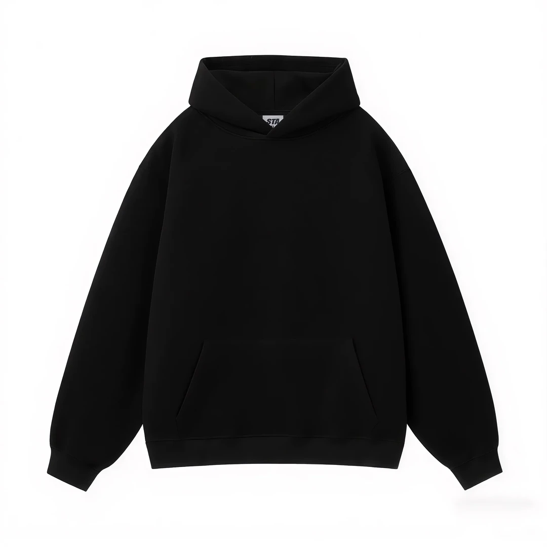 027 黑色加绒连帽卫衣 就一件