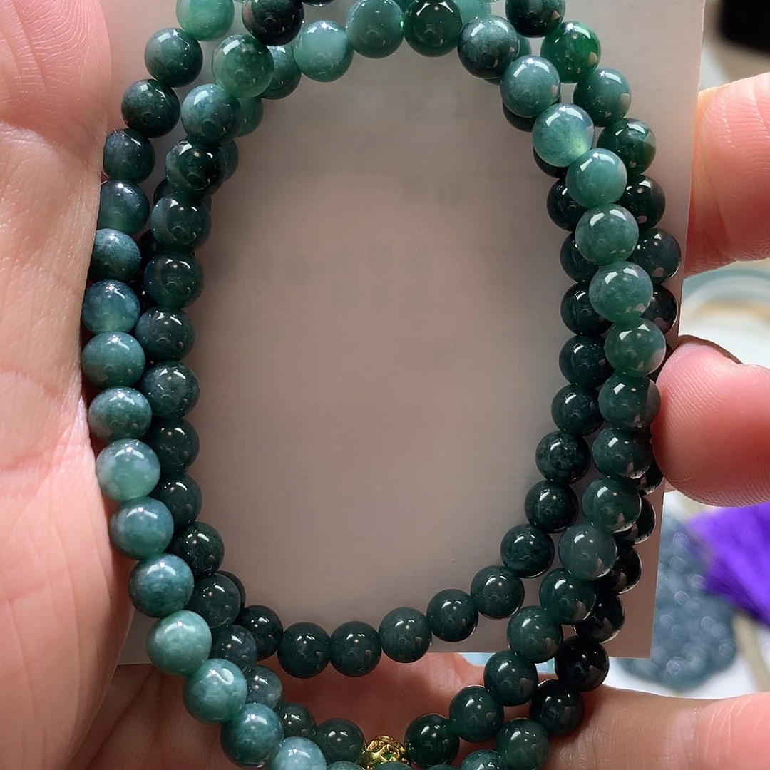 翡翠未镶嵌颈饰556677788