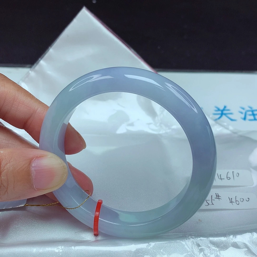 翡翠未镶嵌手镯55圈4610