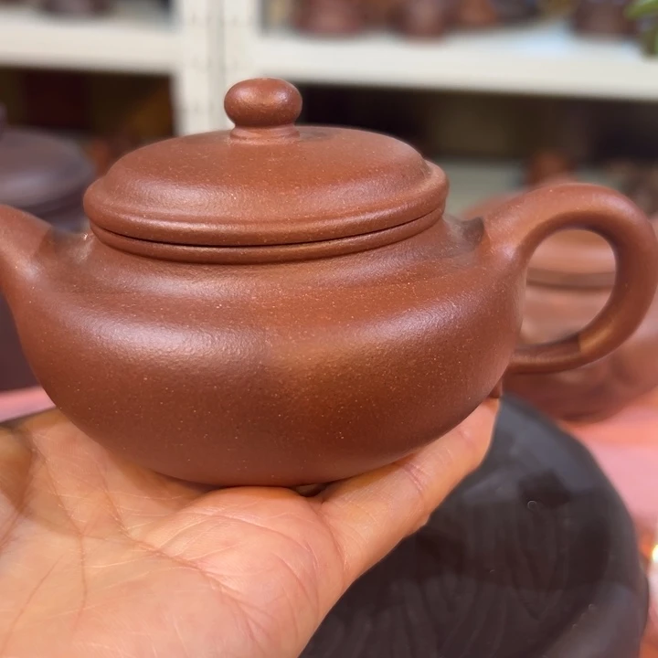 紫砂茶壶精工仿古紫泥200cc