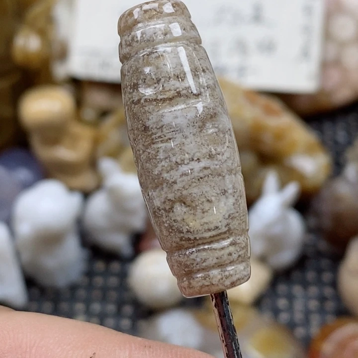 颈饰未镶嵌硅化珊瑚（珊瑚玉）