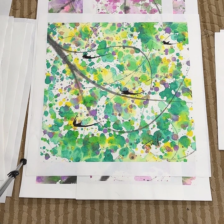 国画名*王花鸟的翅膀是白色和白色两