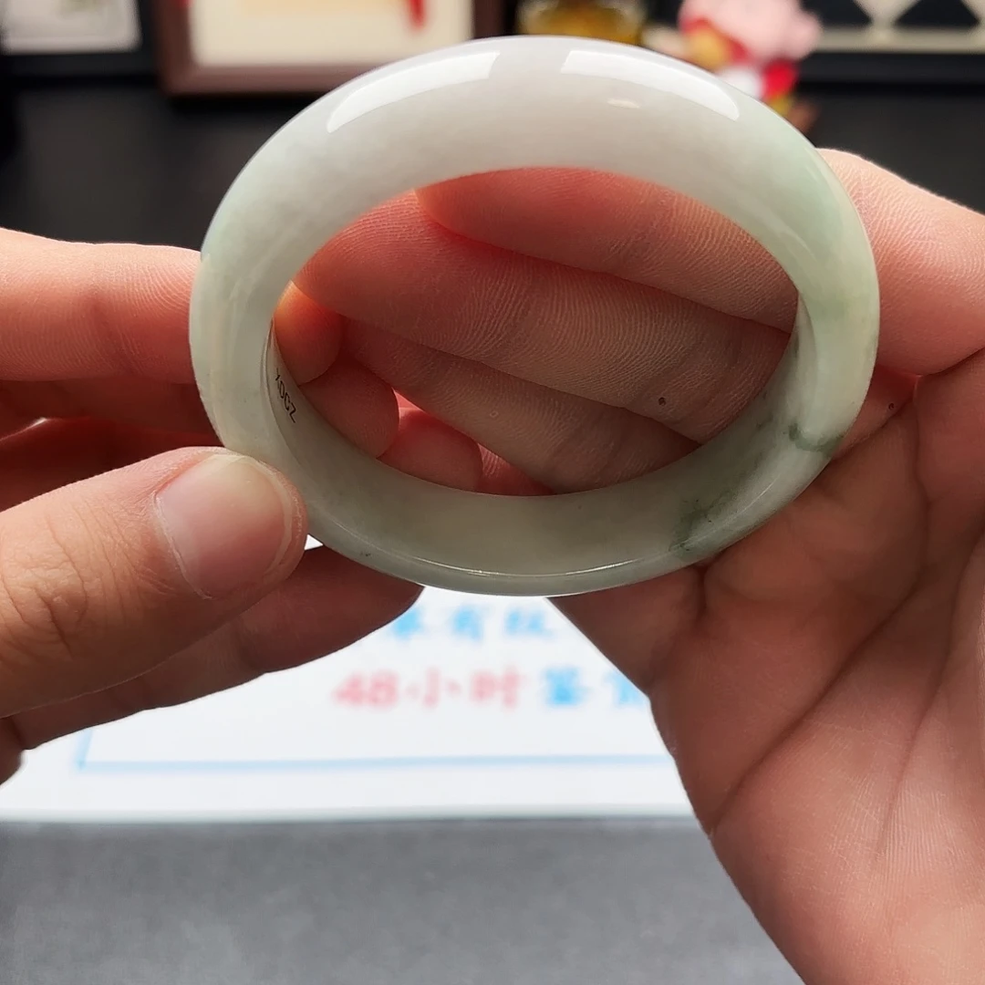 翡翠未镶嵌手镯5758 6