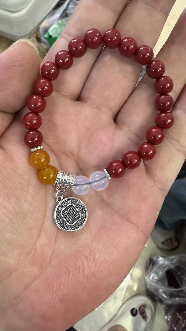 天然辰砂大海文玩（无礼盒）@@SP246