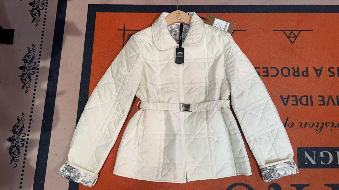 【静静专属】L689拉链收腰款长袖翻领绗缝短款棉服