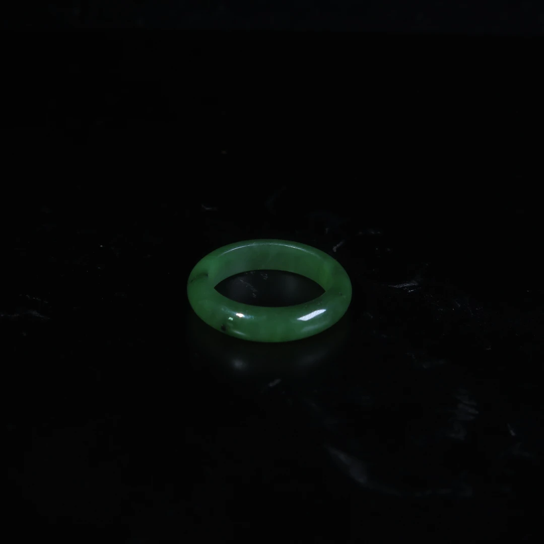 民国碧玉指环/MZ269386/和田玉/民族文物