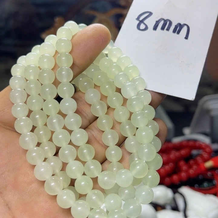 蛇纹石玉项链未镶嵌