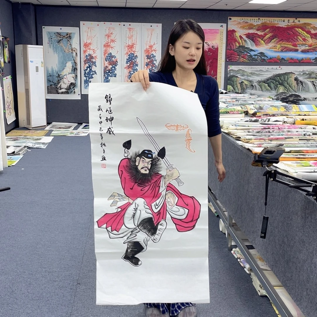国画作品小姐姐放漏…