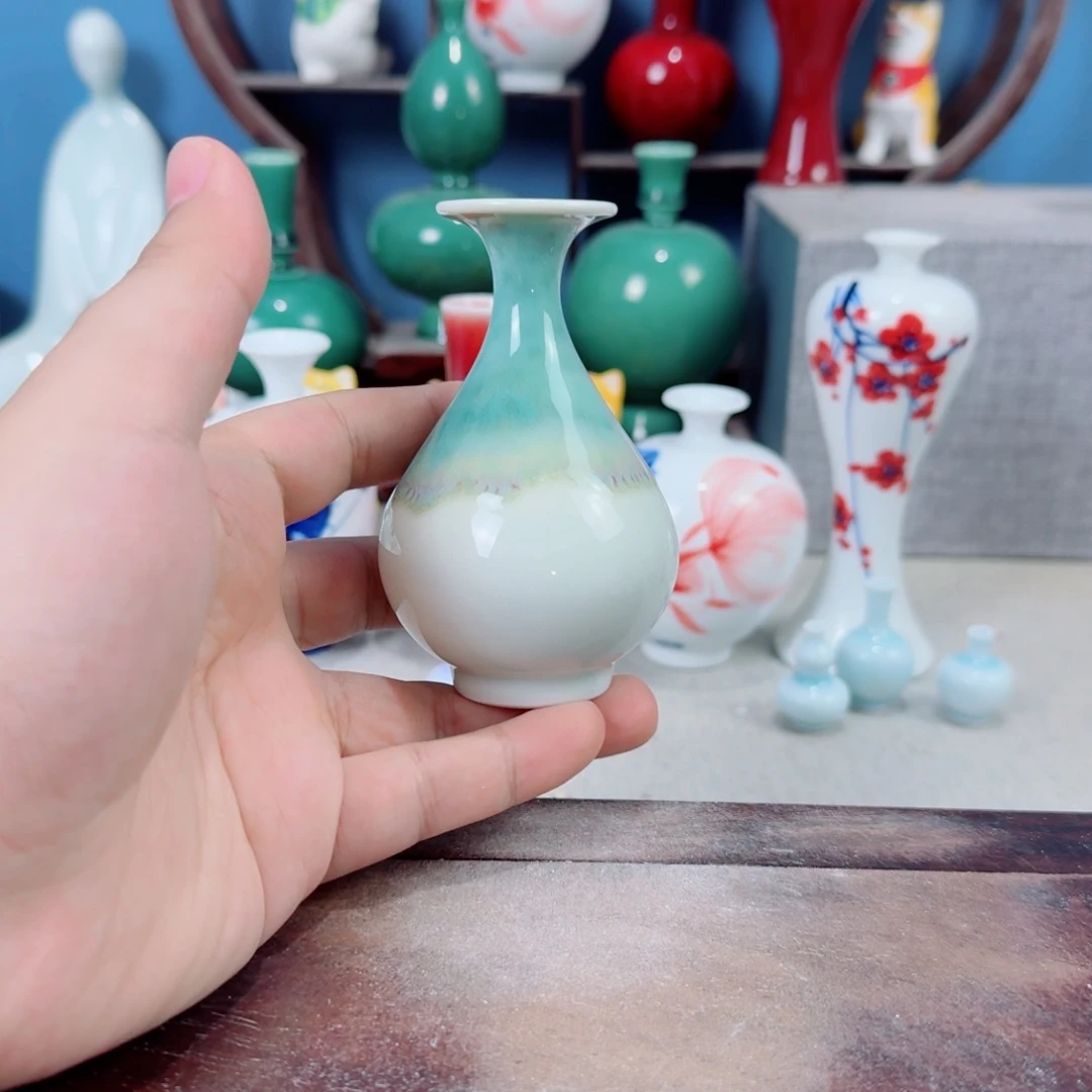 陶瓷手工小花器摆件