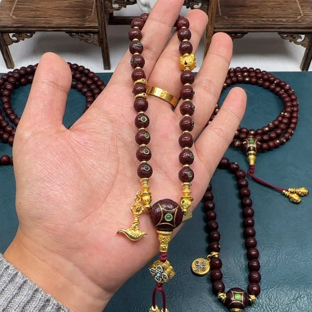 伍***亓吊坠凤眼菩提凤眼绿宝手持8.5满配