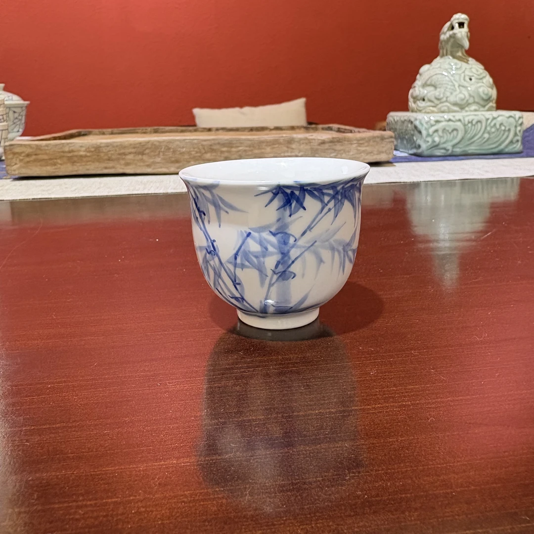 景德镇青花竹子杯
