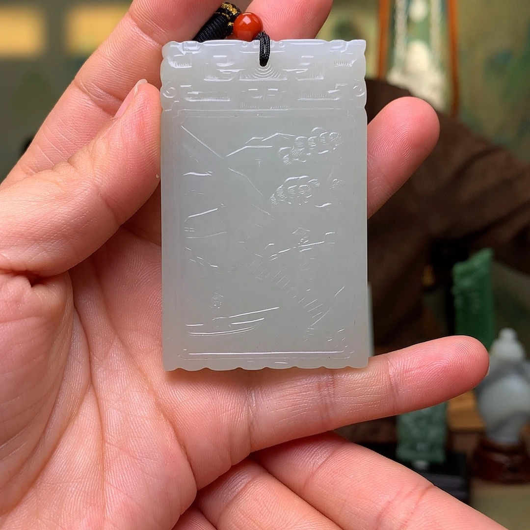 和田玉未镶嵌挂件