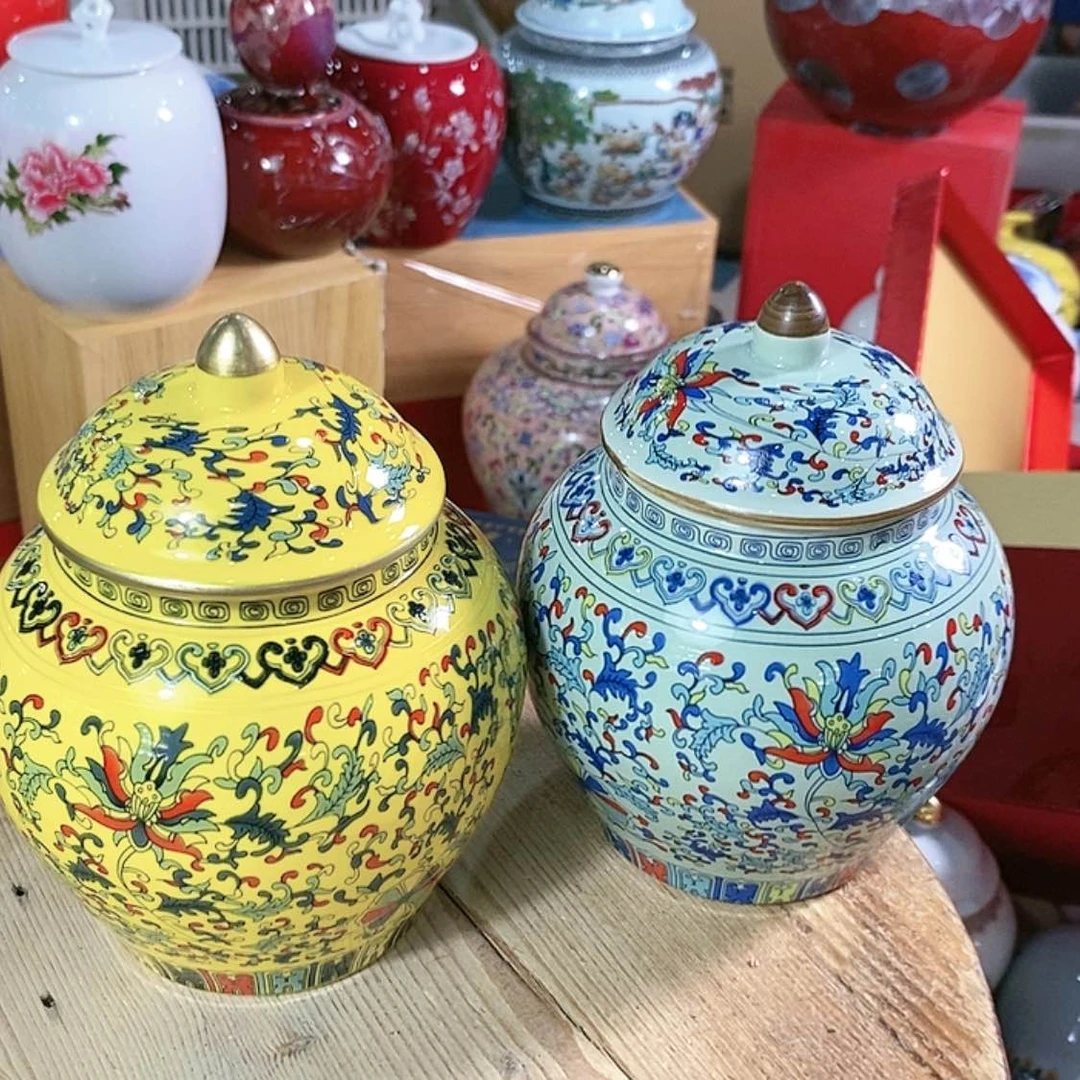 【闪购商品】瓷片陶瓷茶叶罐密封罐