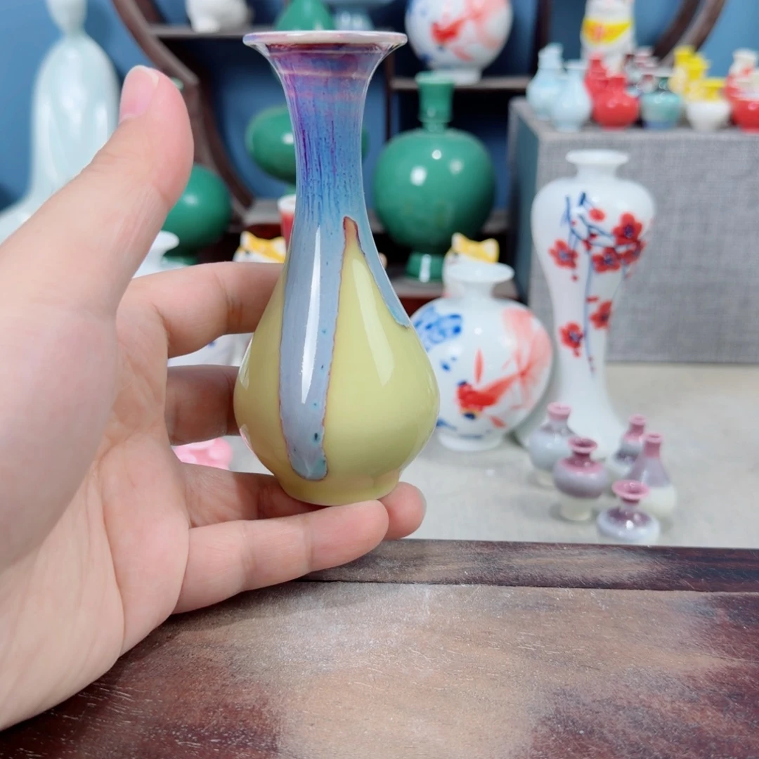 陶瓷手工小花器摆件