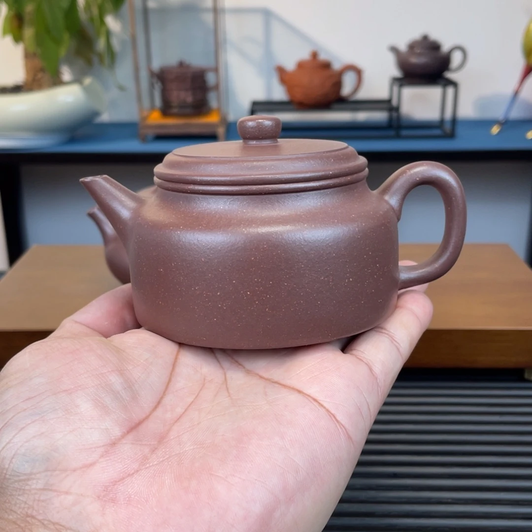 紫砂茶壶底槽青德钟200cc