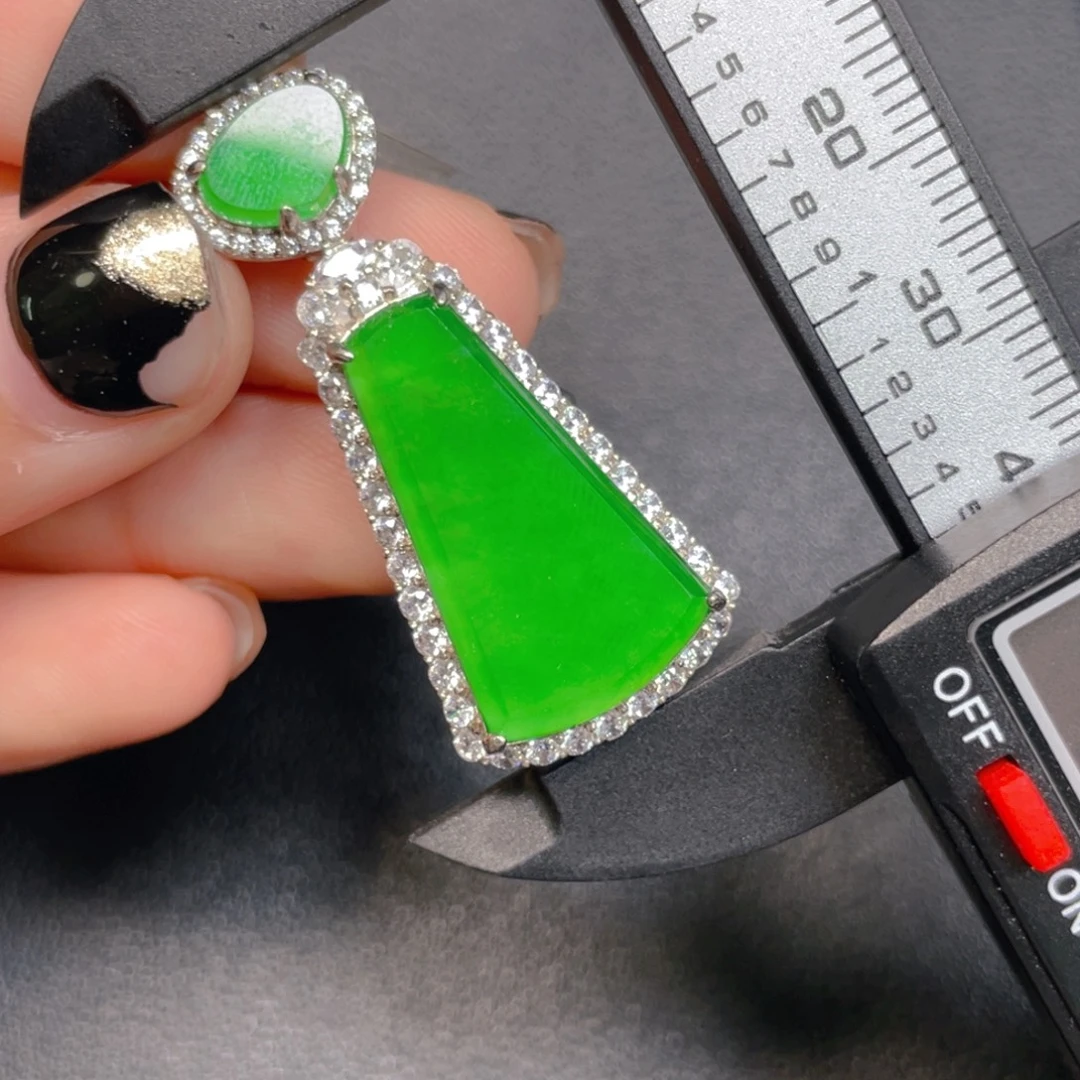 翡翠银S925镶嵌挂件jjjnj