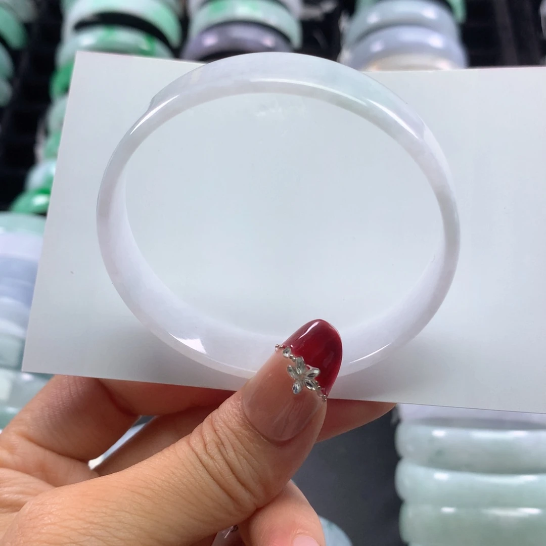 翡翠手镯未镶嵌公主手镯55+