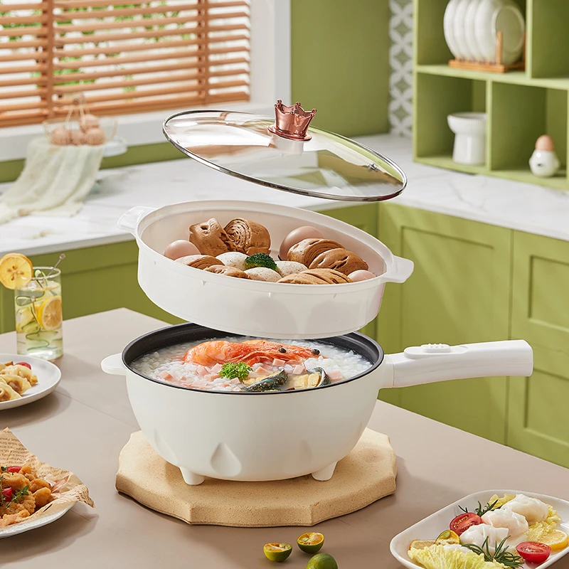 【厂家直发】家庭厨房公寓多功能一体电炒锅【送蒸笼】