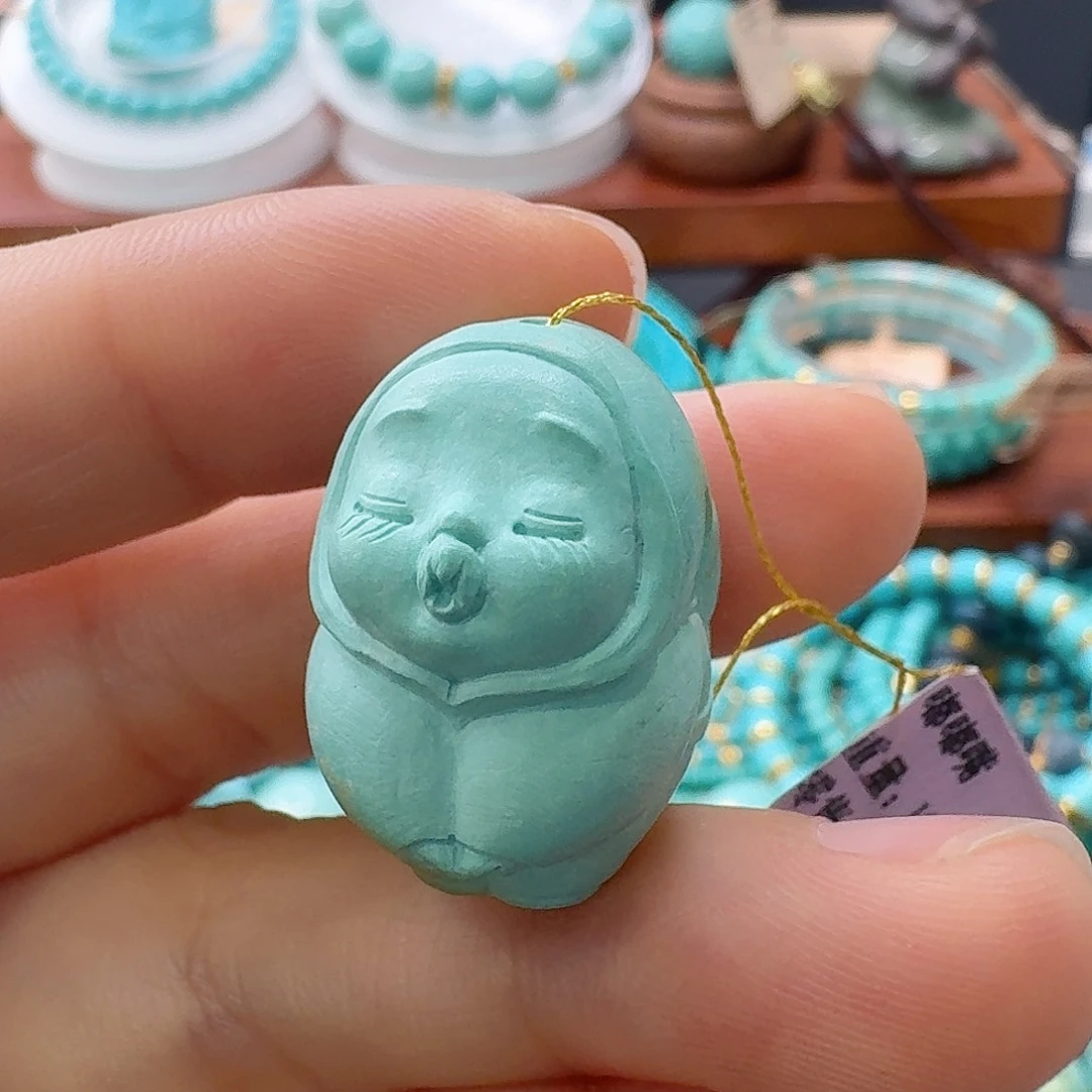 绿松石未镶嵌珠宝半成品