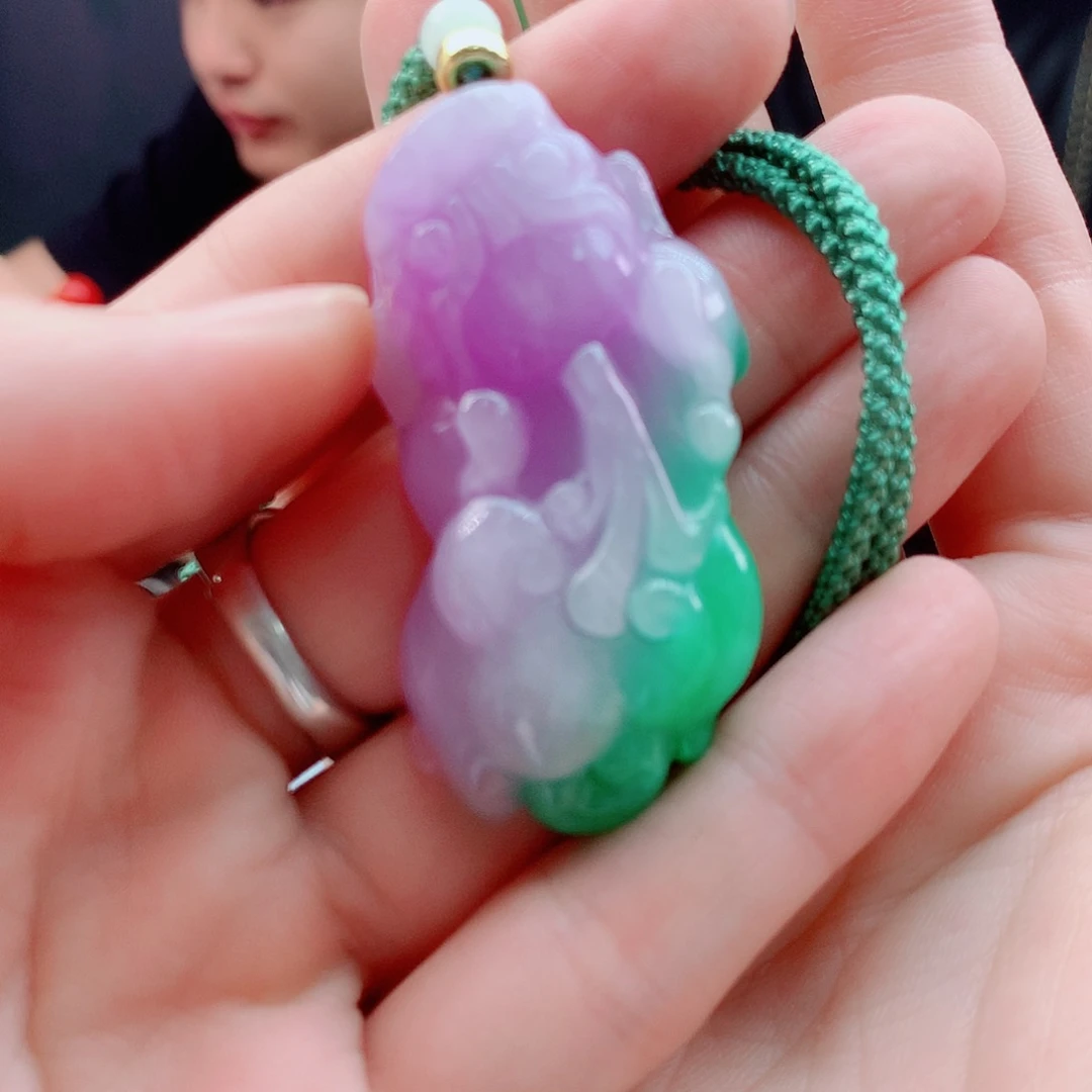 翡翠银S925镶嵌颈饰