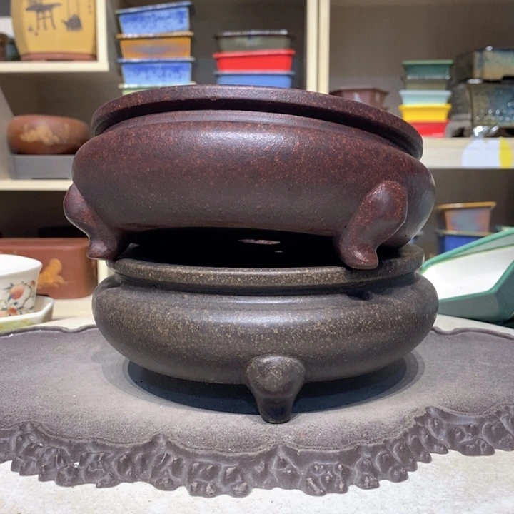 紫砂花盆福****9瑕疵6.5-17。。。（2）