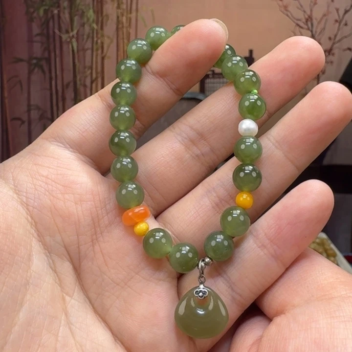 和田玉未镶嵌手链