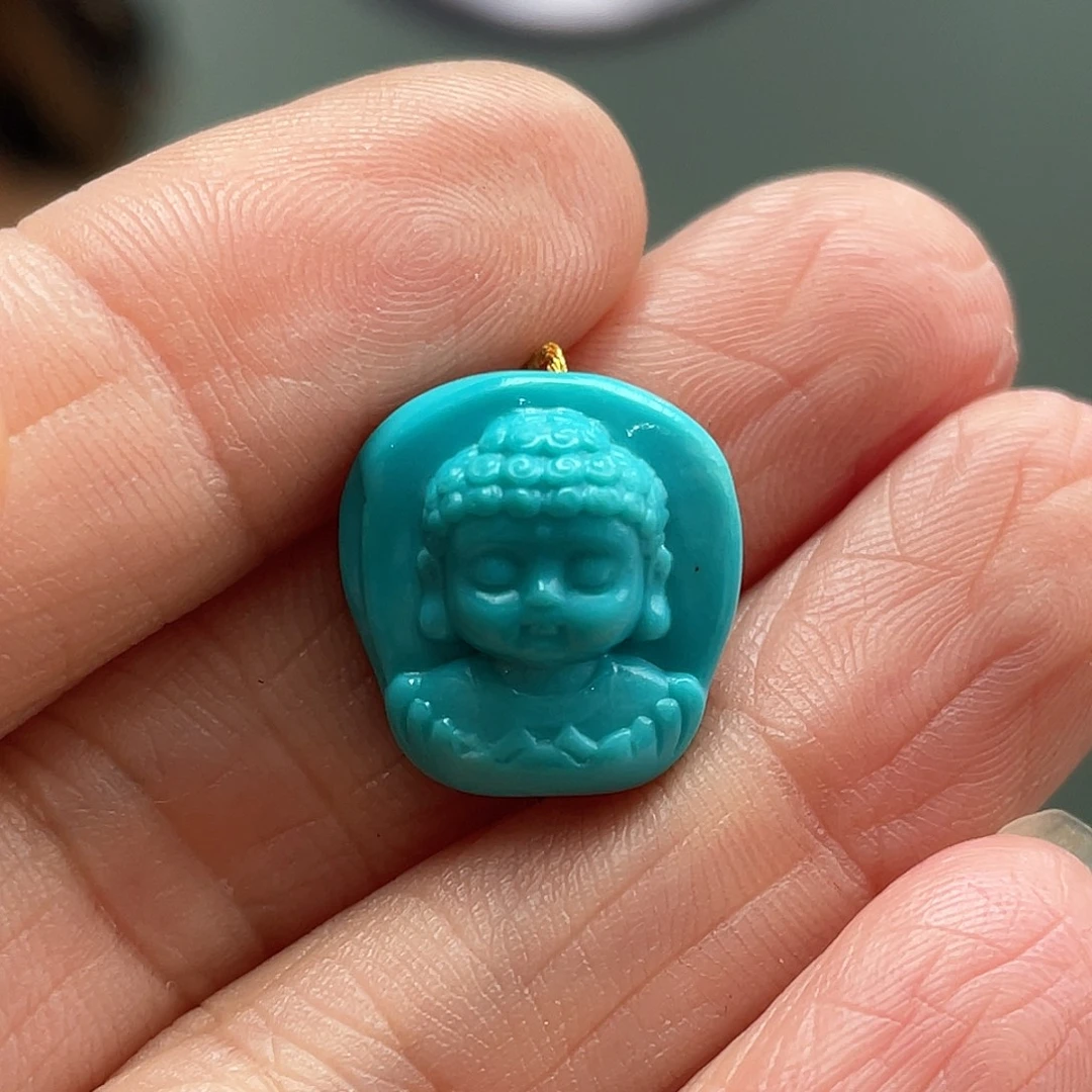 绿松石未镶嵌颈饰