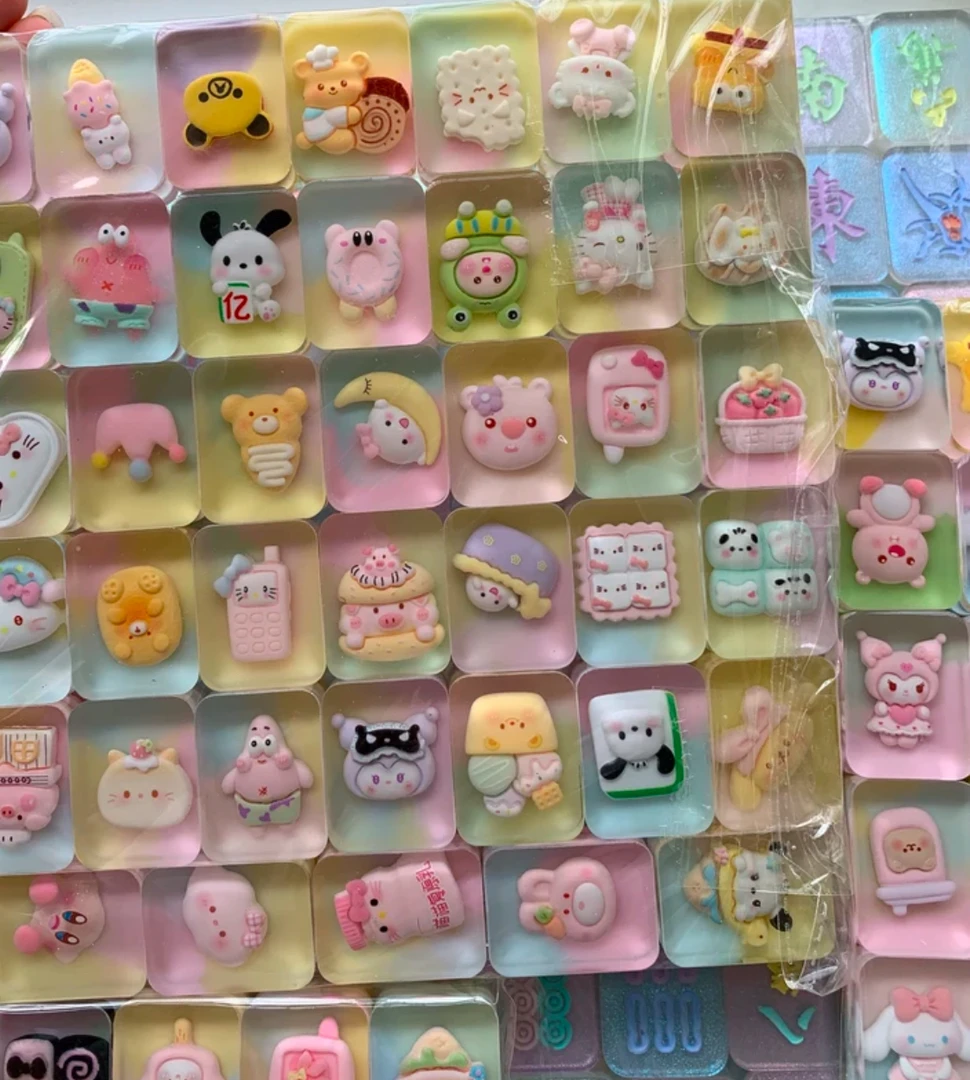 【直接发】整套麻将136/108张 38号晕染/爆闪小卡款