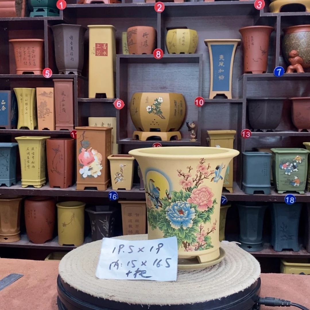 紫砂艺术紫砂花盆