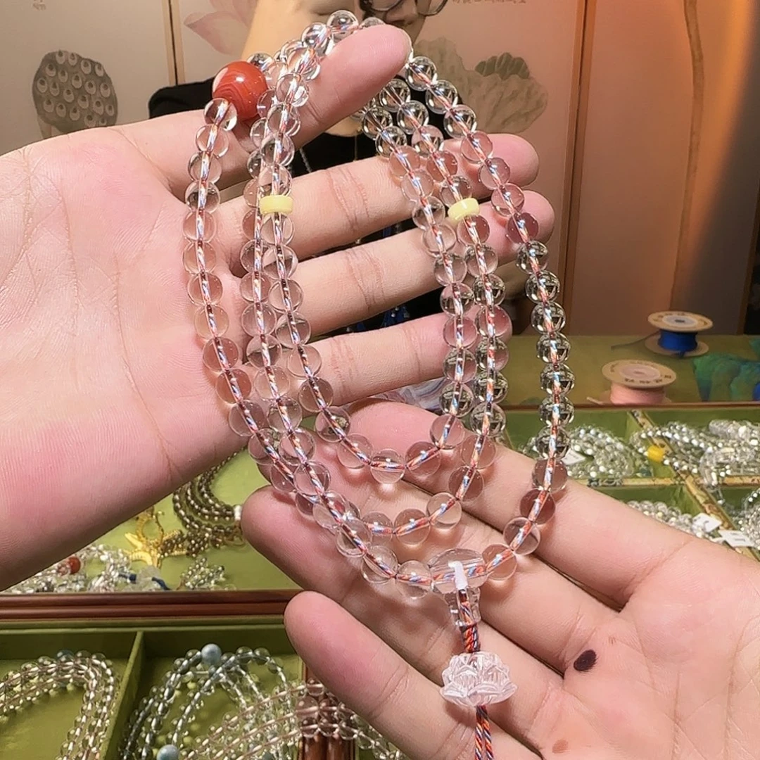 手链未镶嵌水晶白水晶108