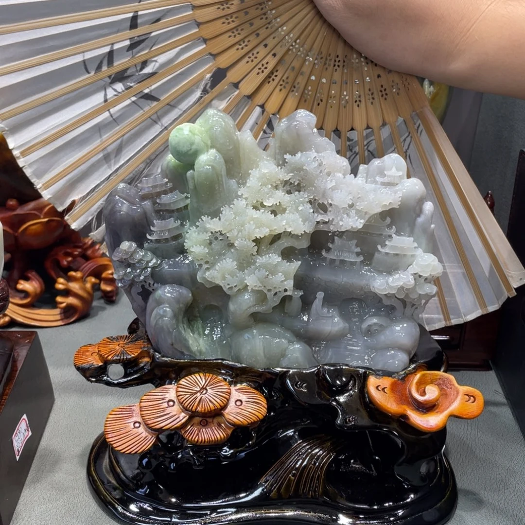 和田玉未镶嵌摆件