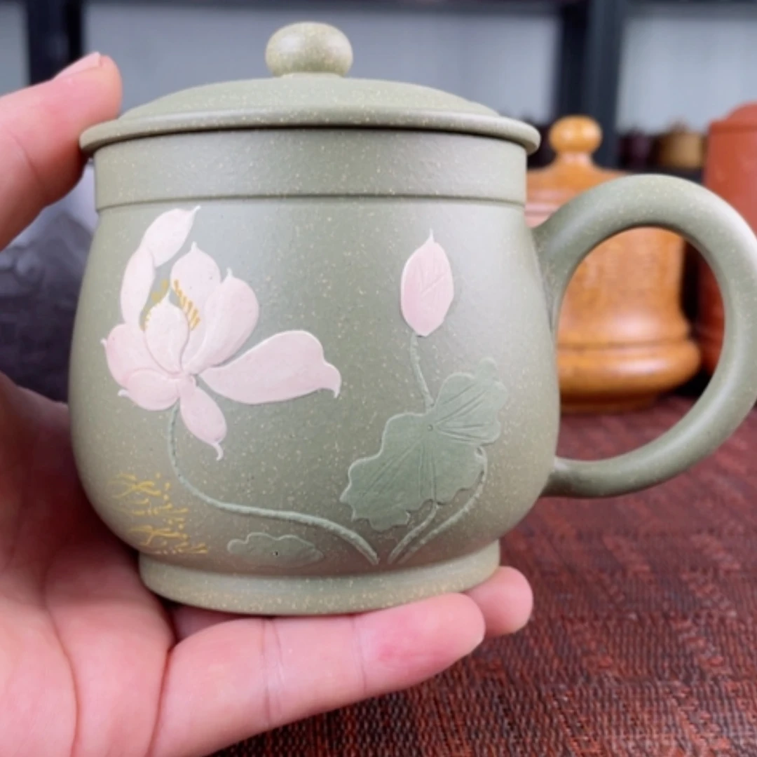 【闪购商品】茶杯紫砂宜兴原矿紫砂盖杯