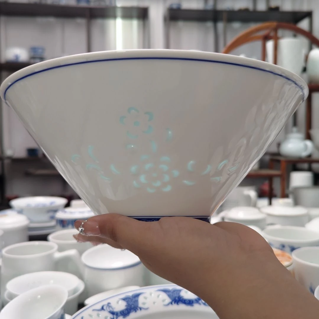 瓷清韵9寸汤碗一个景德镇