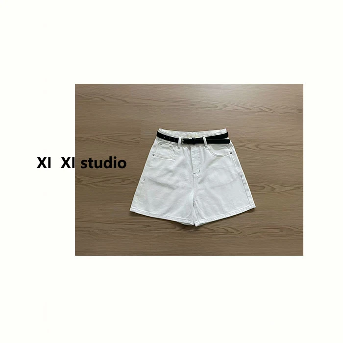 【汐汐女装】小个子定制韩系显瘦时尚百搭水洗牛仔短裤 K8720