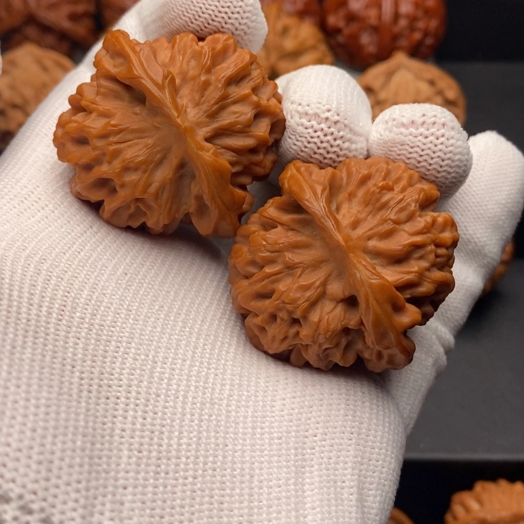 冰***雨文玩核桃把件39尺全品秦闷