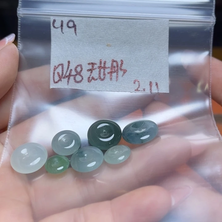 定制翡翠未镶嵌甜**彤不