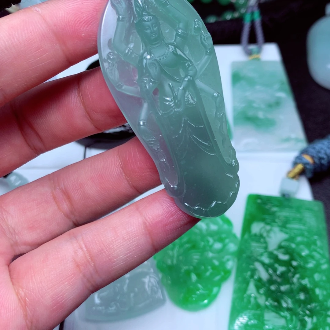 颈饰未镶嵌翡翠天然a货翡翠
