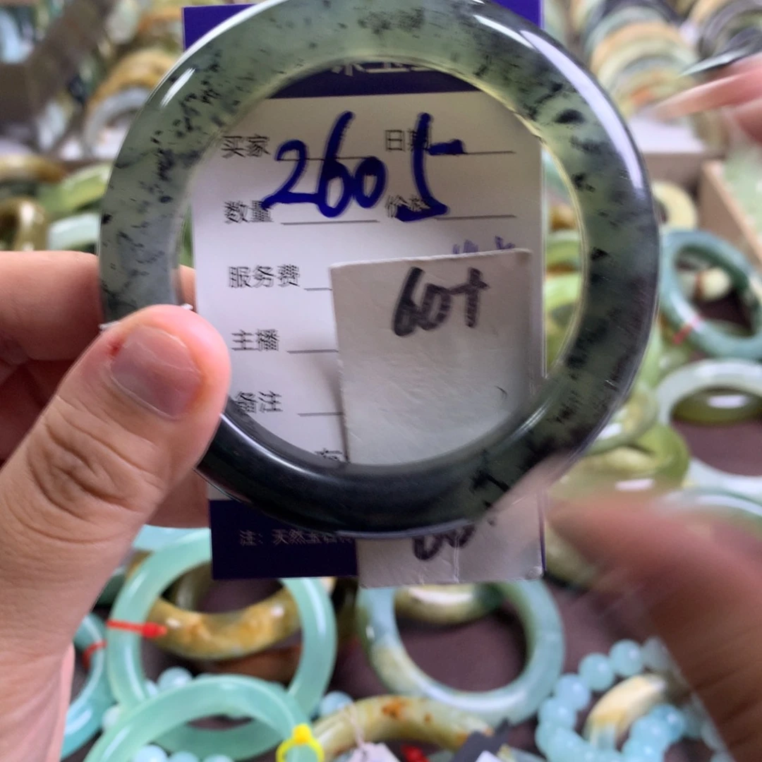 蛇纹石玉未镶嵌手镯2605