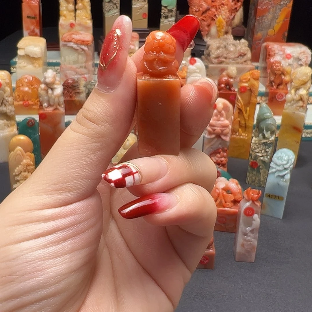 昌化石印石手工制作