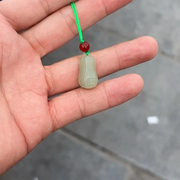 吊坠(不含链)未镶嵌和田玉柚*茶